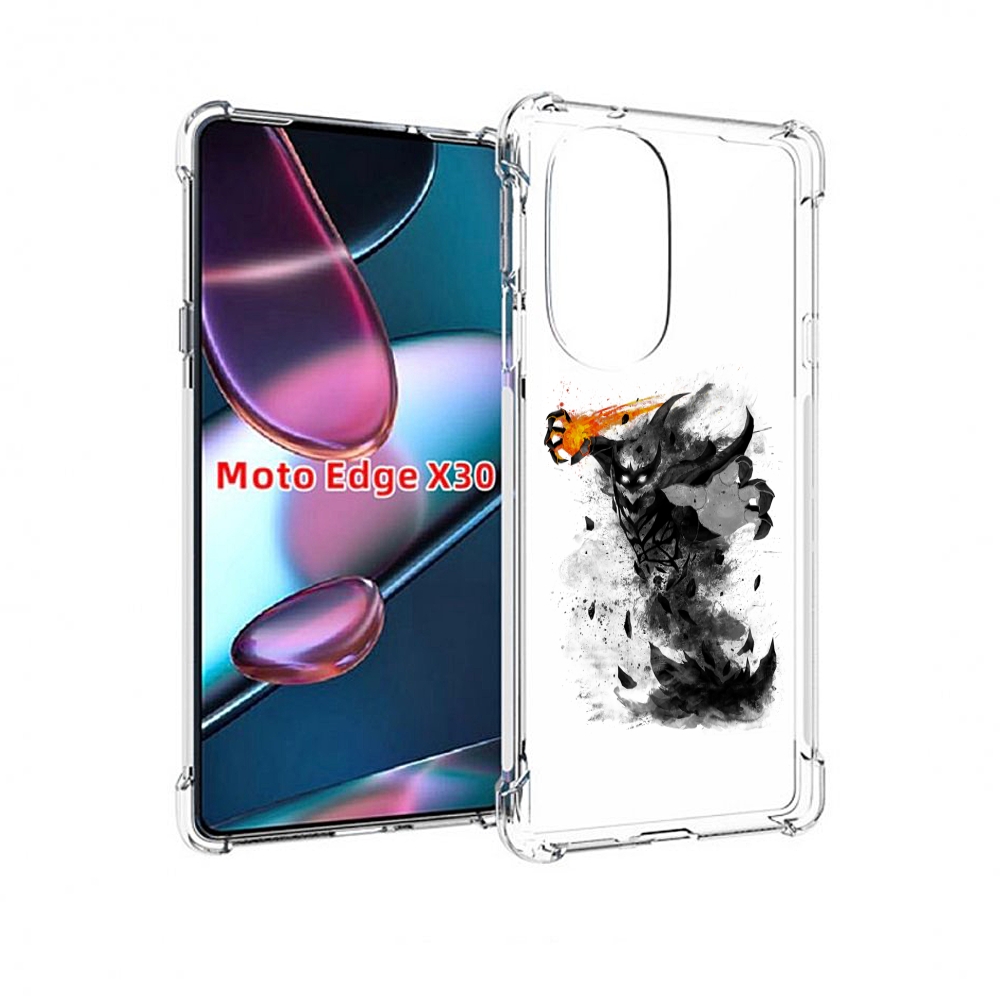 

Чехол MyPads nevermore черно белый для Motorola Moto Edge X30, Прозрачный, Tocco
