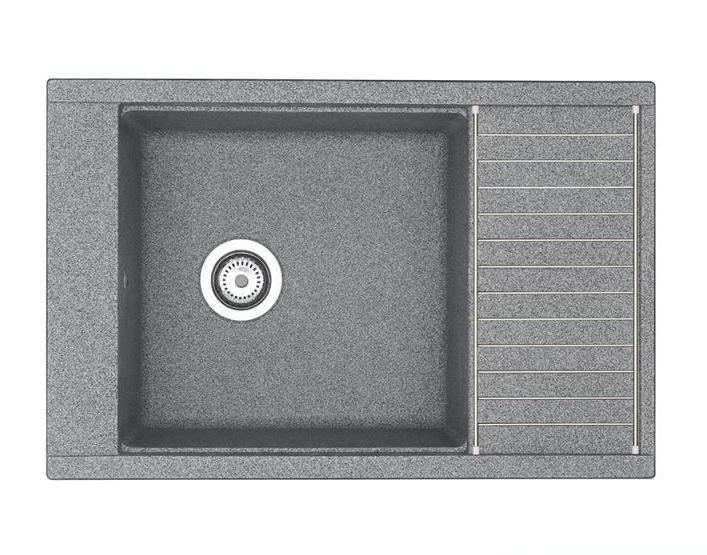 

Мойка кухонная AQUATON Делия 78, серая (1A715132DE230), Делия 78
