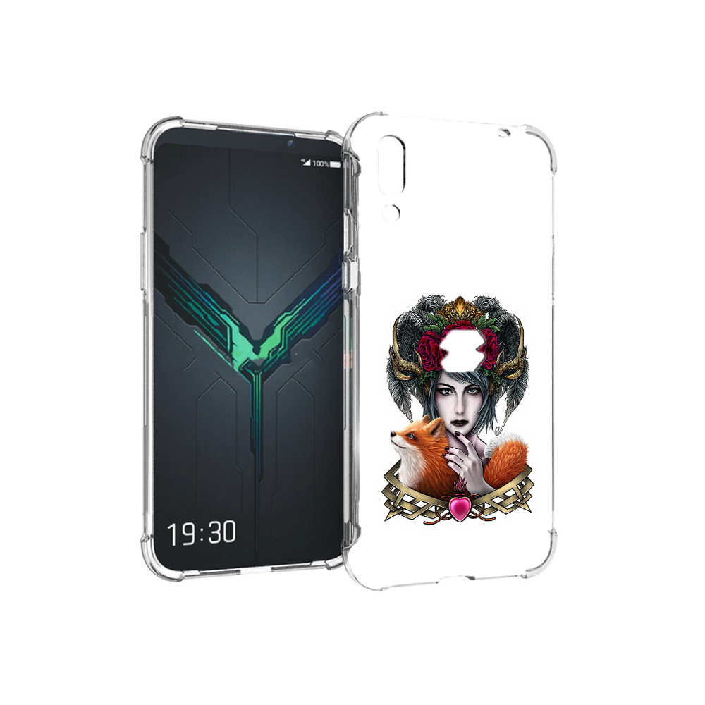 

Чехол MyPads Tocco для Xiaomi Black Shark 2 девушка с лисой (PT144492.263.314), Прозрачный, Tocco