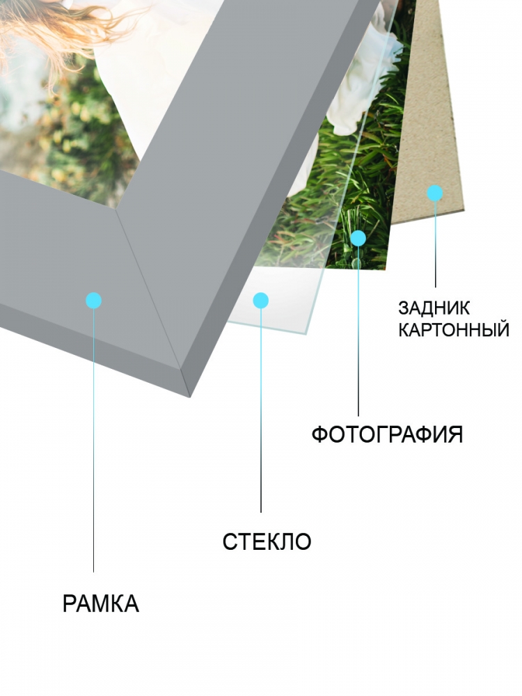 Фоторамка Image Art MD-05/4 МДФ универсальная 20х20 молочный дуб (Б0052289)