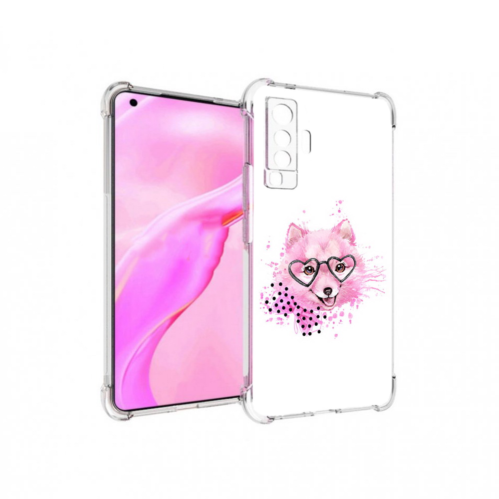 

Чехол MyPads Tocco для Vivo X50 розовый волченок (PT226969.391.585), Прозрачный, Tocco