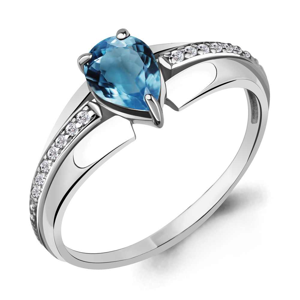 

Кольцо из серебра р. , AQUAMARINE 6578908А_925_р, 6578908А_925_р