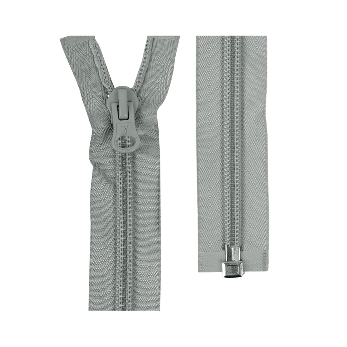 

Молния Gamma Спираль, 120 см, тип 10, 10 шт, разъемная, однозамковая, №301, светло-серая, Серый