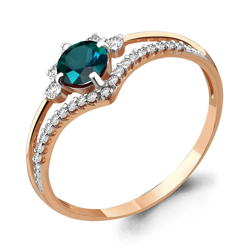 

Кольцо из золота р.  AQUAMARINE 6596408А_585_кз, 6596408А_585_кз