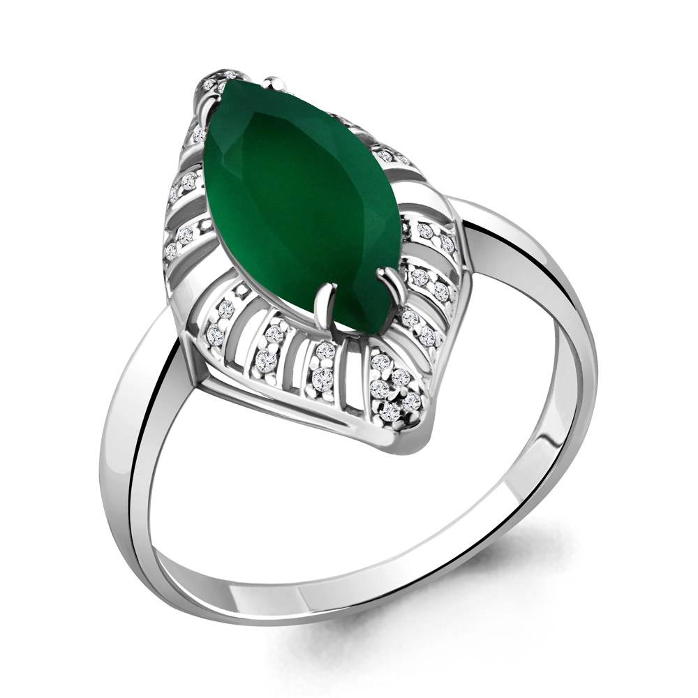 

Кольцо из серебра р.  AQUAMARINE 6549309А_925_р, 6549309А_925_р