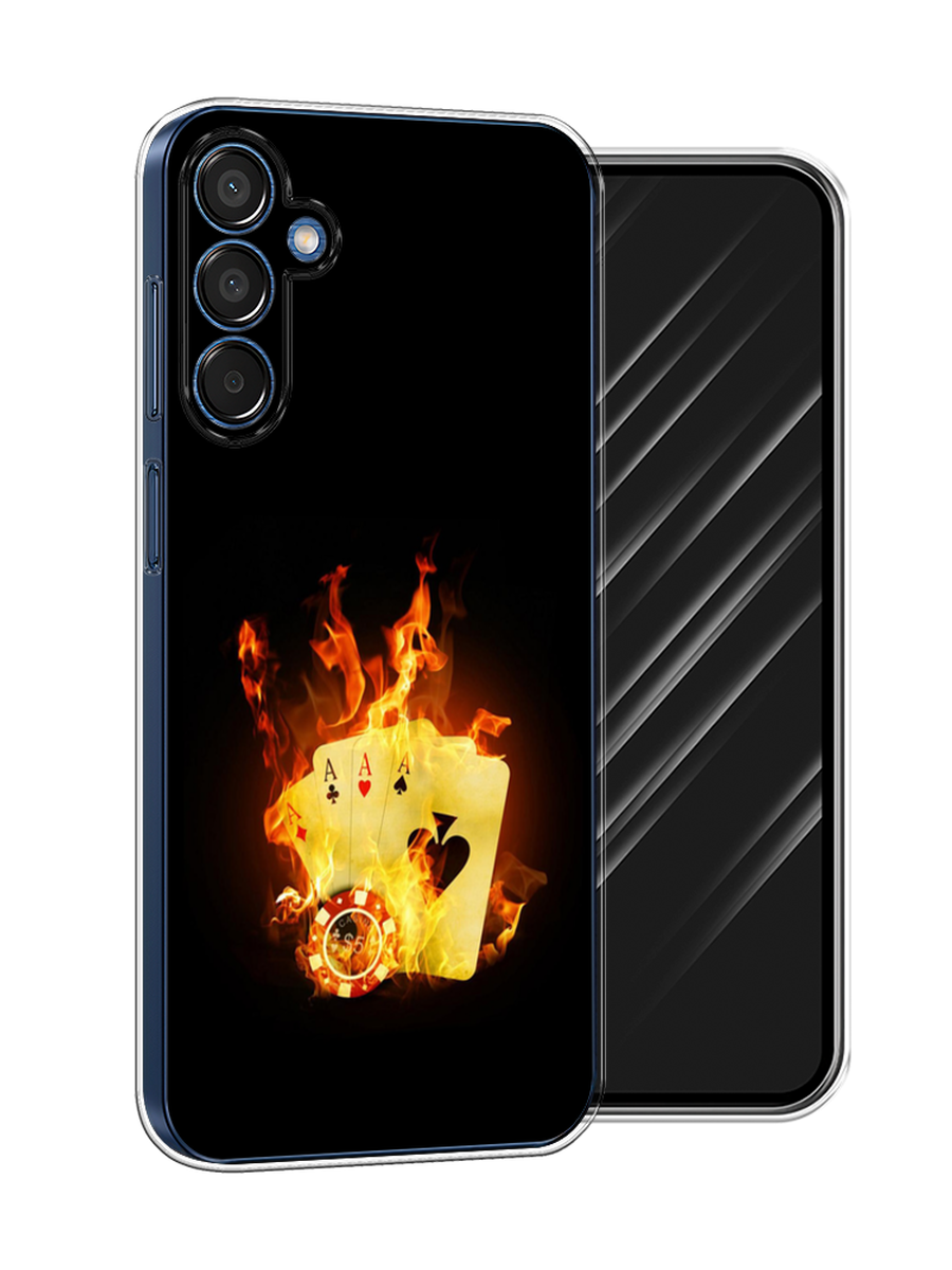 

Чехол Awog на Samsung Galaxy M15 5G "Горящие карты", Черный;оранжевый, 2109550-1