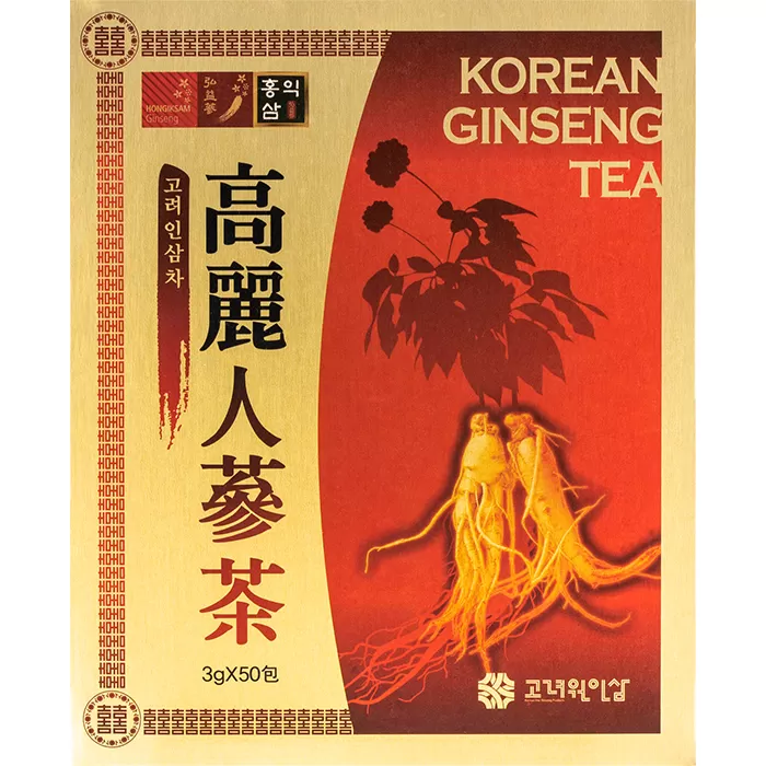 Чай с корнем красного корейского женьшеня Korean One Ginseng Tea пакетики 50 шт.