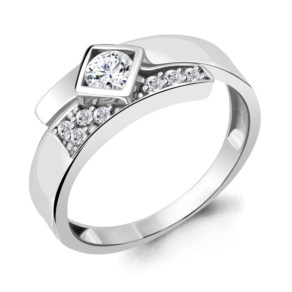 

Кольцо из серебра р. 17,5 AQUAMARINE 66652А_925_р, 66652А_925_р