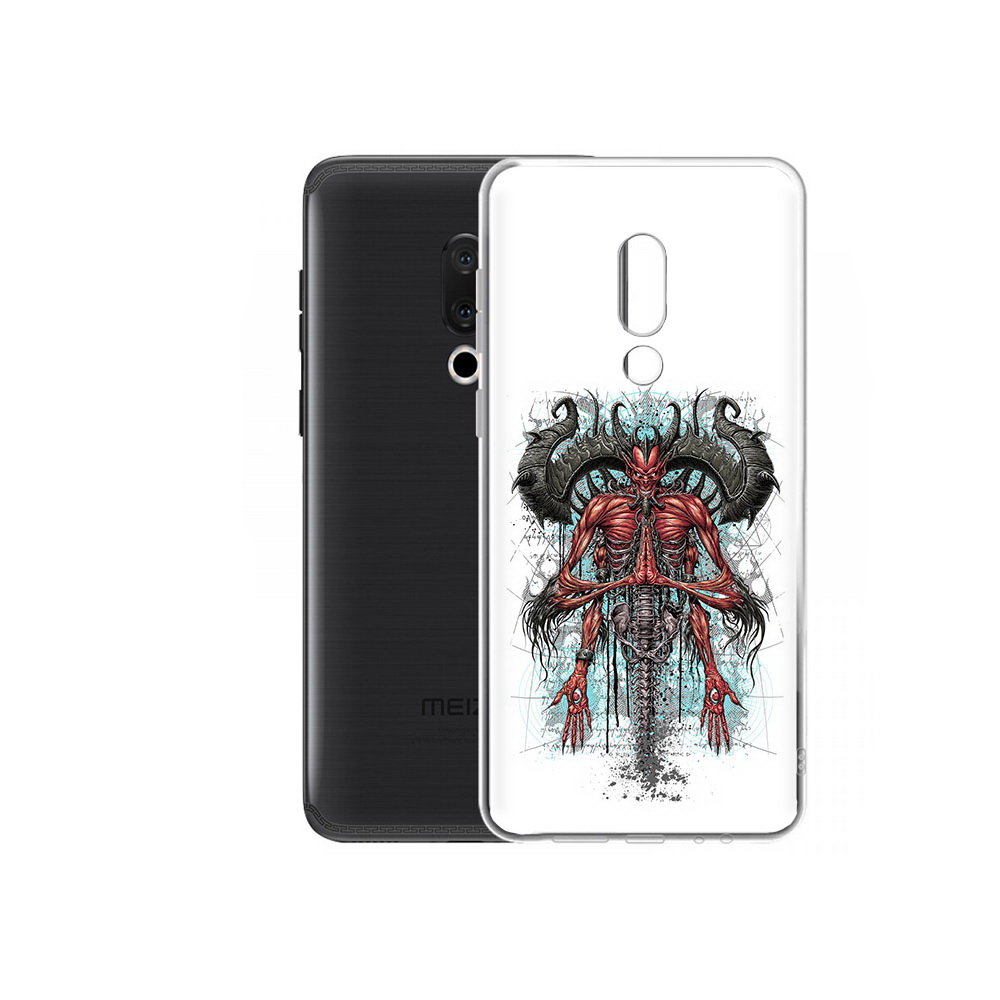 

Чехол MyPads Tocco для Meizu M15 Plus дьявол, Прозрачный, Tocco