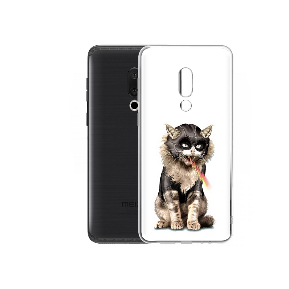 

Чехол MyPads Tocco для Meizu M15 Plus дьяволский кот, Прозрачный, Tocco