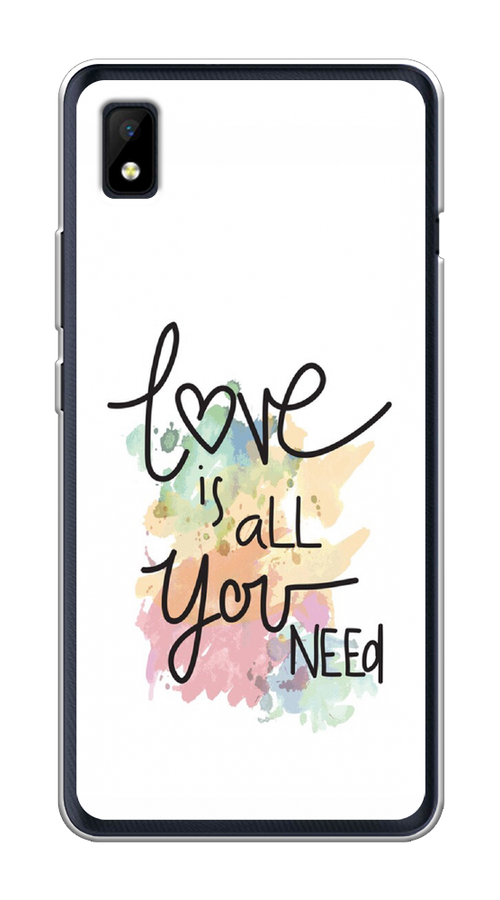 

Чехол на ZTE Blade L210 "Love is all you need", Белый;черный;зеленый, 134150-1