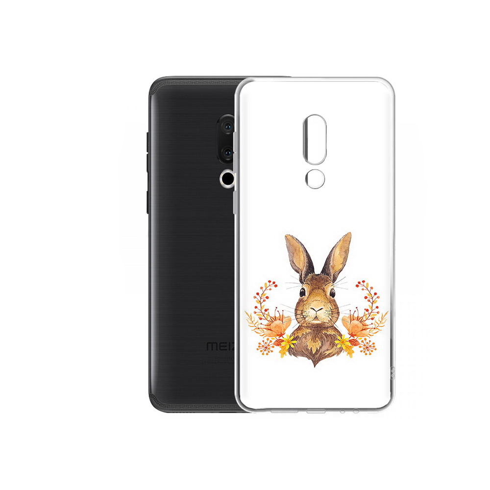 

Чехол MyPads Tocco для Meizu M15 Plus зайка в цветах, Прозрачный, Tocco