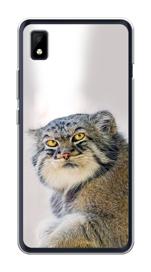 

Чехол на ZTE Blade L210 "Кот манул 1", Серый;белый;желтый, 134150-1