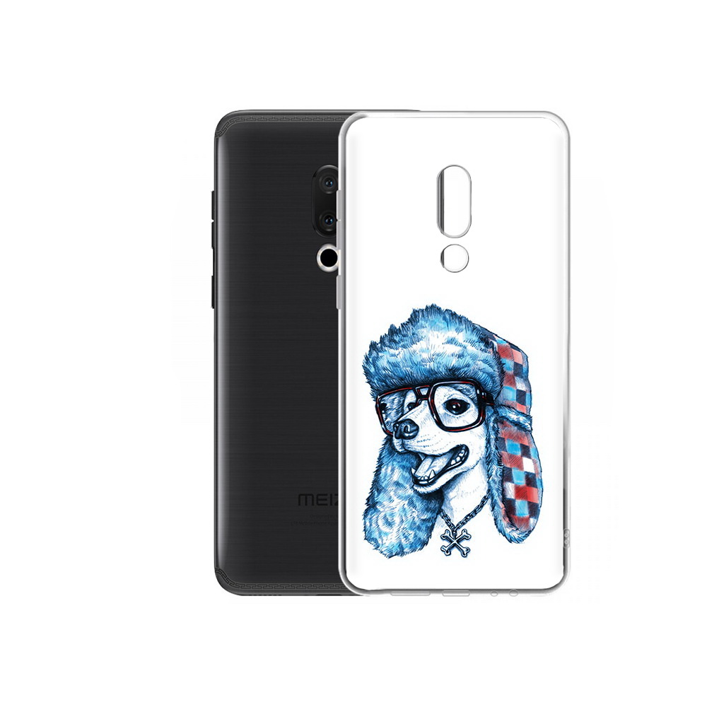 

Чехол MyPads Tocco для Meizu M15 Plus зимний пес, Прозрачный, Tocco