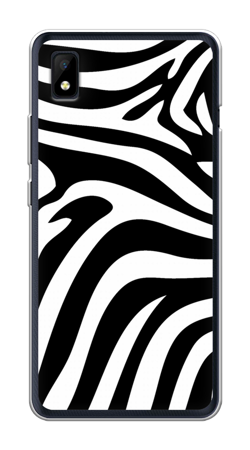 

Чехол на ZTE Blade L210 "Полоски зебры", Черный;белый;бежевый, 134150-1