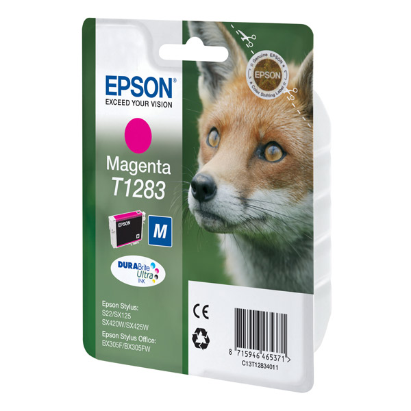 

Картридж для струйного принтера Epson C13T12834011, пурпурный, оригинал, T1283 (M) (C13T12834011)