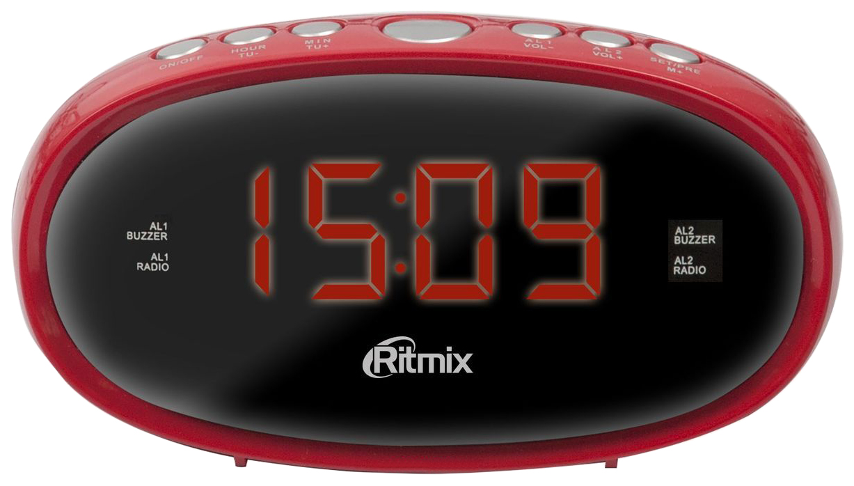 фото Радио-часы ritmix rrc-616 red