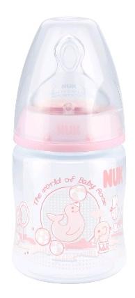 Бутылочка NUK First Choice Plus розовый 150 мл в ассортименте бутылочка nuk first choice 150 мл с насадкой для питья в ассортименте