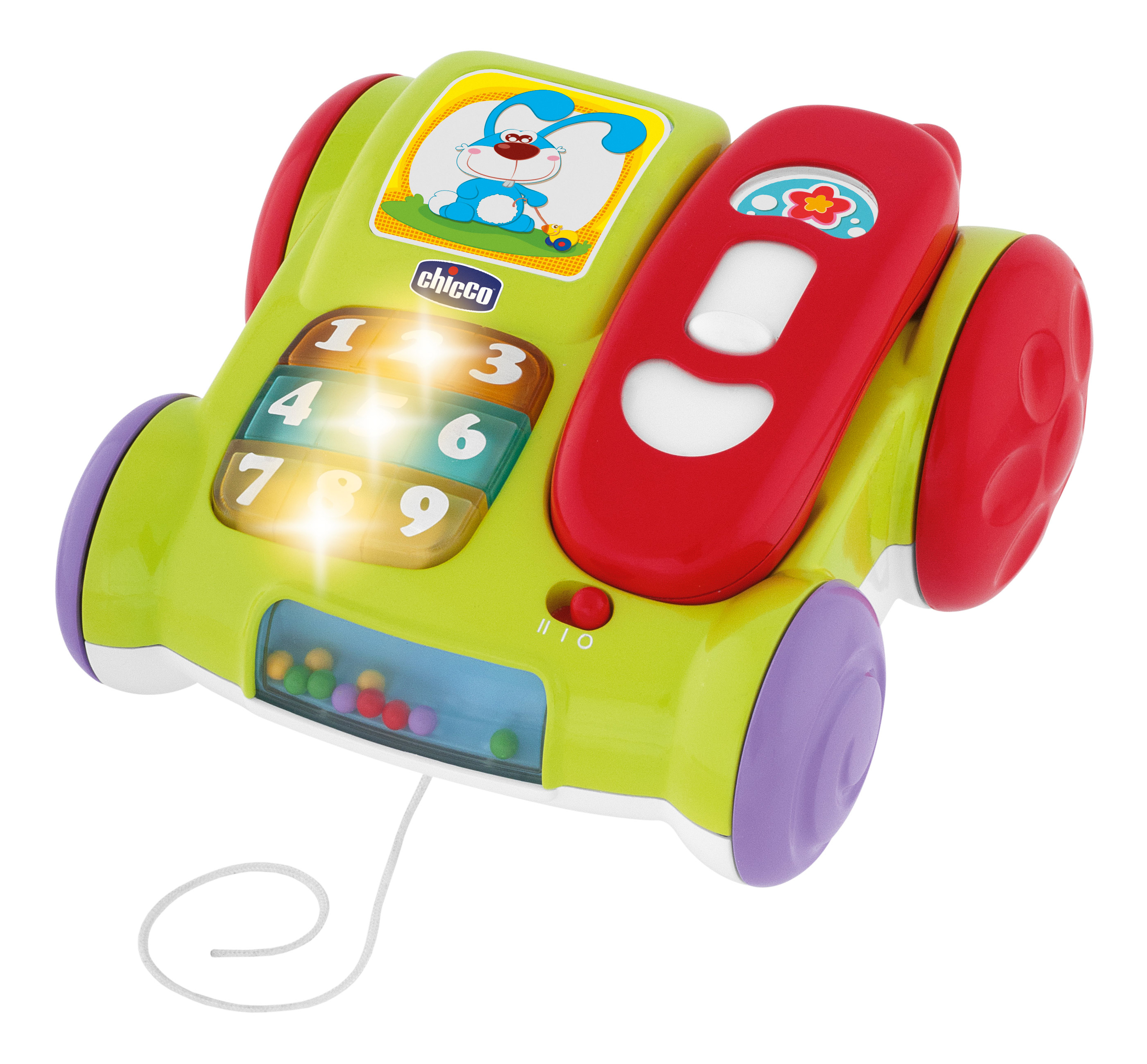 фото Музыкальная игрушка chicco телефон с колесиками 907