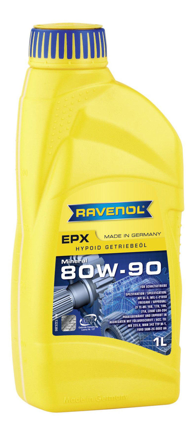 фото Трансмиссионное масло ravenol getriebeoel epx 80w90 1л 1223205-001-01-999