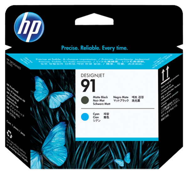 Картридж для струйного принтера HP 91 (C9460A)  Black/голубой