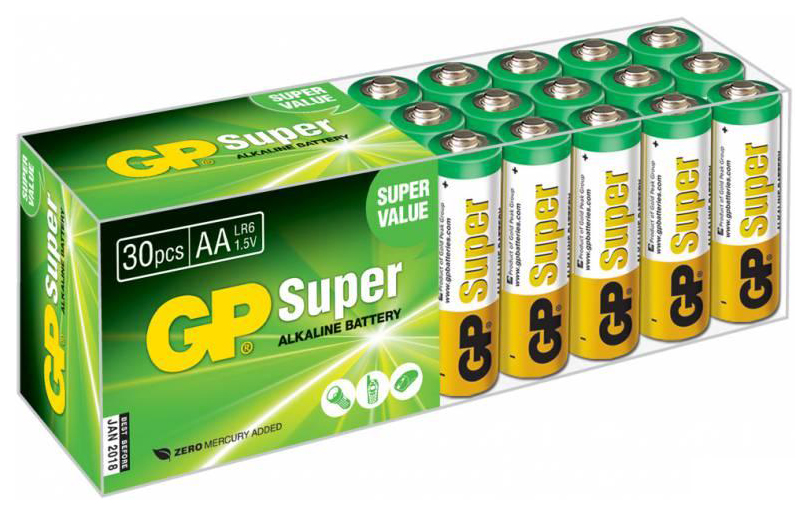 Батарейка GP Batteries 15A-B30 30 шт аккумулятор gp batteries аа пальчиковый lr6 1 2 в 2700 мач 2 шт