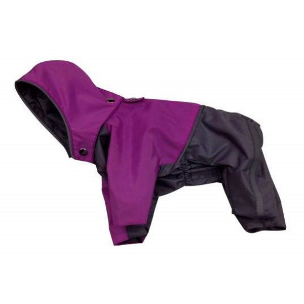 Комбинезон для собак ДОГ МАСТЕР размер XXL унисекс, фиолетовый, черный