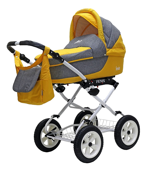 

Коляска 2 в 1 BartPlast Fenix Classic серый, желтый, Fenix Classic