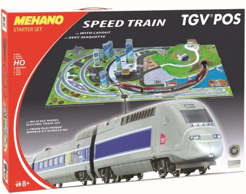 Железная дорога Mehano Стартовый Набор TGV POS с ландшафтом veld co железная дорога серебряный путь 31 деталь
