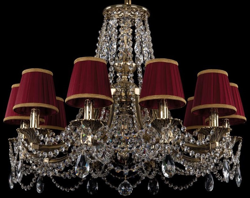 

Люстра подвесная Bohemia Ivele Crystal 1771/10/220/C/GB/SH8B, 1771/10/220/C/GB/SH8B
