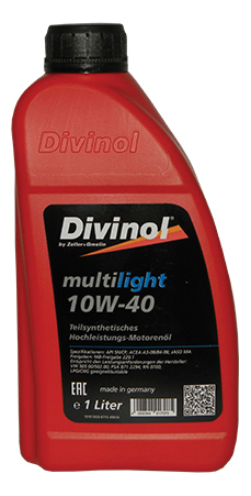 Моторное масло Divinol Multilight 10W40 1л 950₽