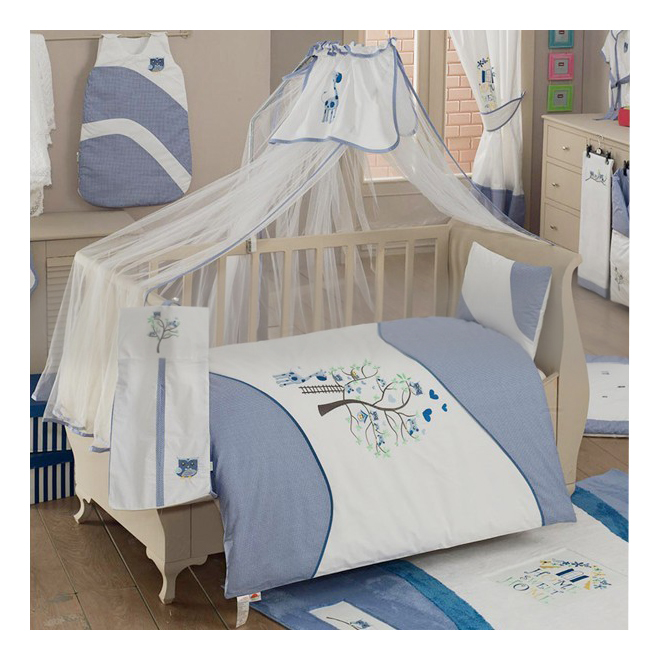 Комплект детского постельного белья Kidboo Sweet Home blue 3 предметов