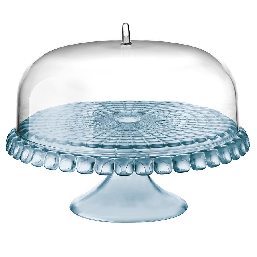 

Тортовница Guzzini Tiffany голубая, tiffany голубая