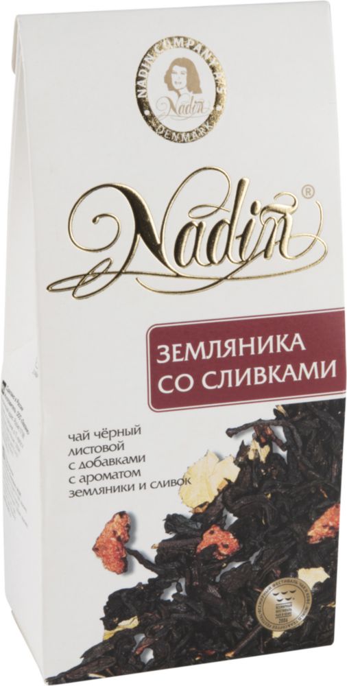Чай черный Nadin земляника со сливками 50 г