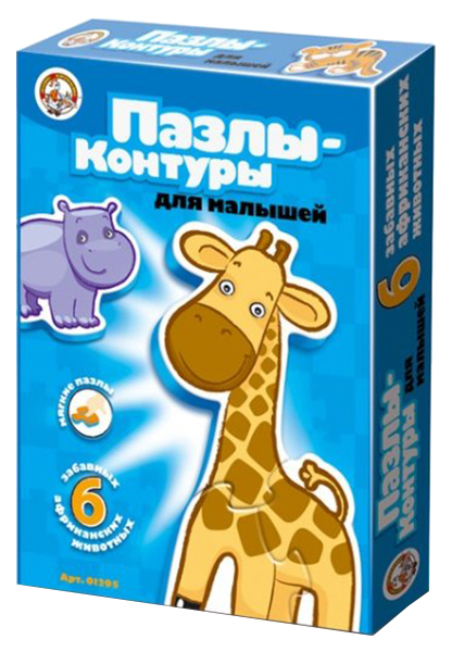 

Пазл-вкладыш Тридевятое царство Африканские животные 1295 13 элементов