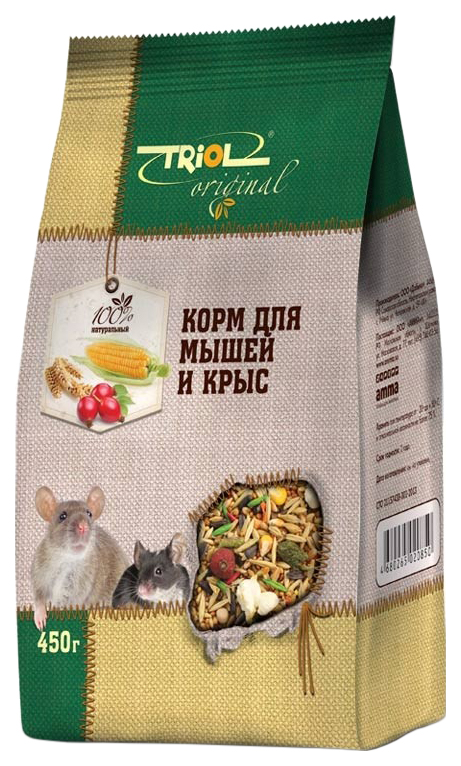 

Сухой корм для мышей Triol Original, 0,45 кг, Original