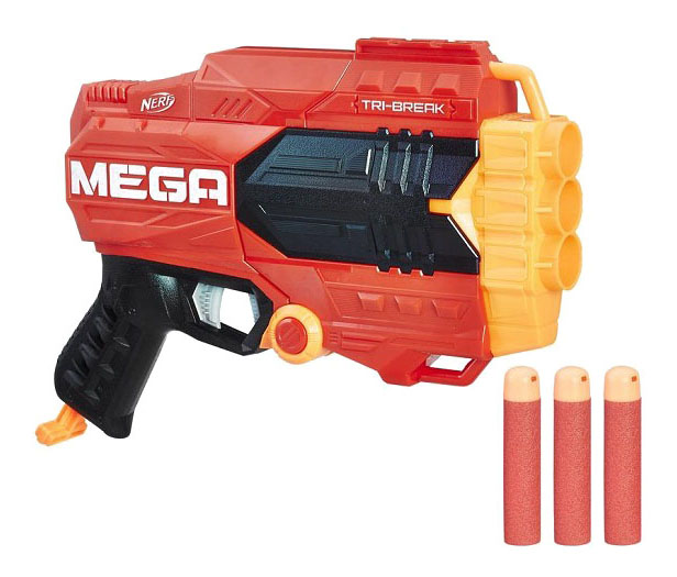 Бластер игрушечный Нерф Мега Три-брейк Hasbro Nerf E0103 бластер игрушечный hasbro nerf фортнайт basr e7522