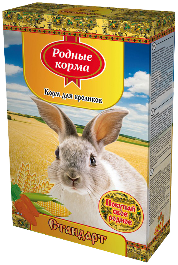 Сухой корм для кроликов Родные корма Стандарт, 400 г