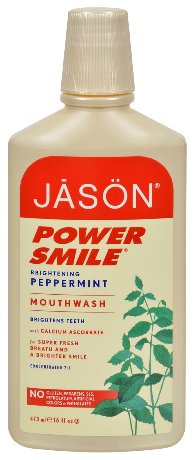 Купить Ополаскиватель для рта Jason Powersmile Brightening Peppermint Mouthwash 473 мл