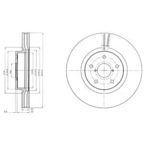 Тормозной диск DELPHI BG9084