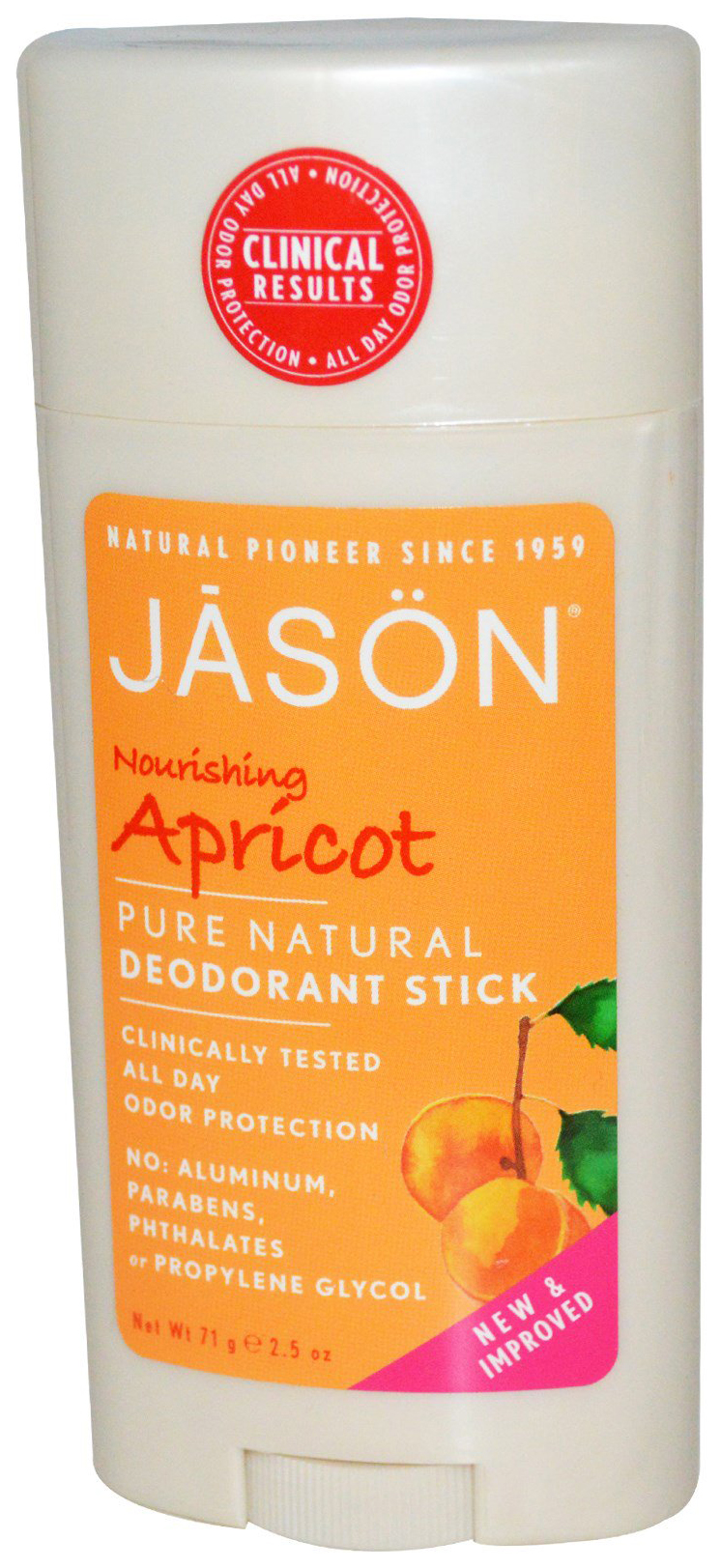 фото Дезодорант jason nourishing apricot deodorant stick 71 г