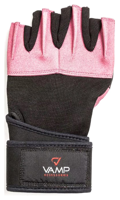 фото Перчатки для тяжелой атлетики и фитнеса vamp 540, розовые, l
