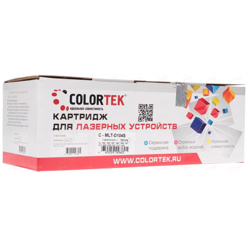 

Картридж для лазерного принтера Colortek MLT-D104S черный, MLT-D104S