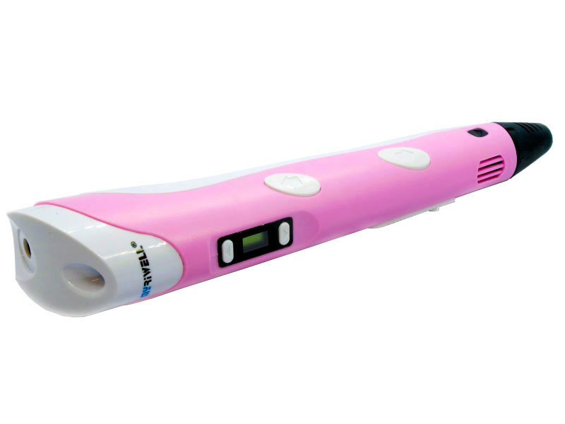 Купить 3D ручка Myriwell RP100B c LCD дисплеем, розовая,