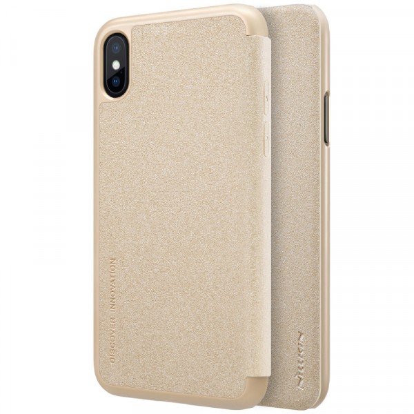 фото Чехол nillkin sparkle series для apple iphone x / xs gold