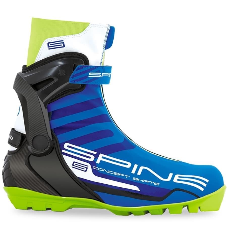 фото Ботинки для беговых лыж spine concept skate 496 sns 2019, black/blue/lime, 47