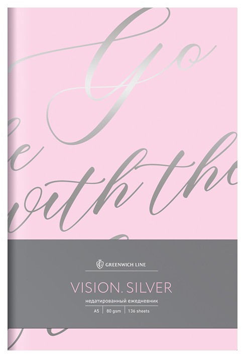 

Записная книжка Greenwich Line «Vision. Silver» А5, 80 листов
