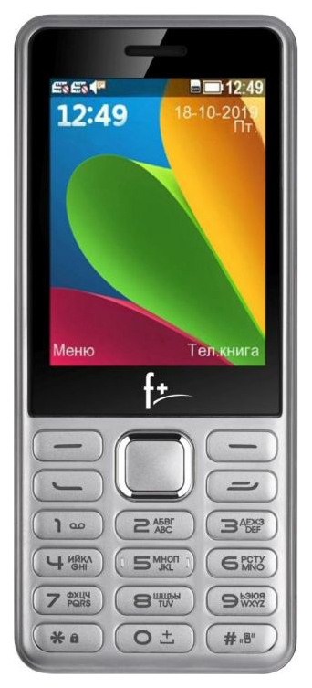 

Мобильный телефон F+ S285 Silver, S285