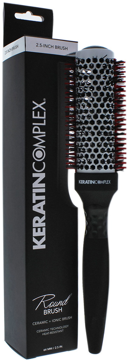 фото Брашинг для волос keratin complex round brush with thermal comb 63 мм