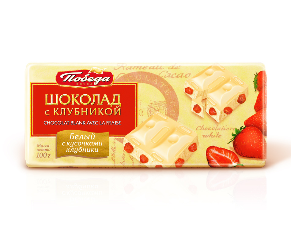 Шоколад победа вкуса пористый молочный 65г